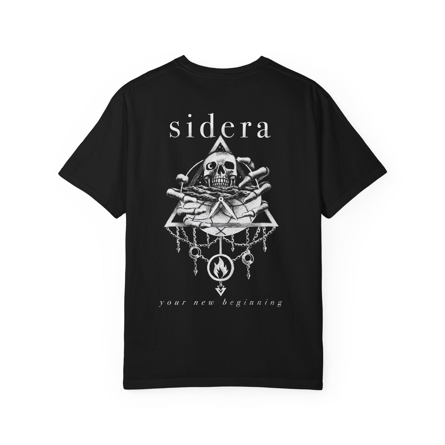 Sidera - "Your New Beginning" Skull & Flame Band Unisex Shirt