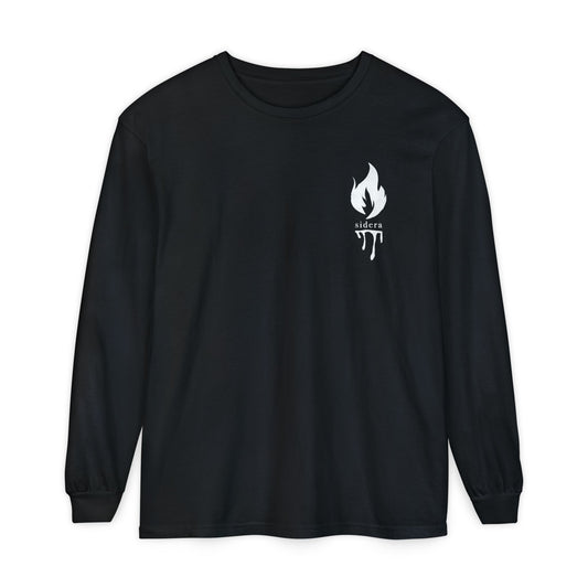 Sidera - "Your New Beginning" Skull & Flame Band Long-Sleeve Unisex Shirt