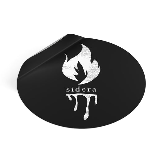 Sidera Flame Round Flame Insignia Vinyl Sticker