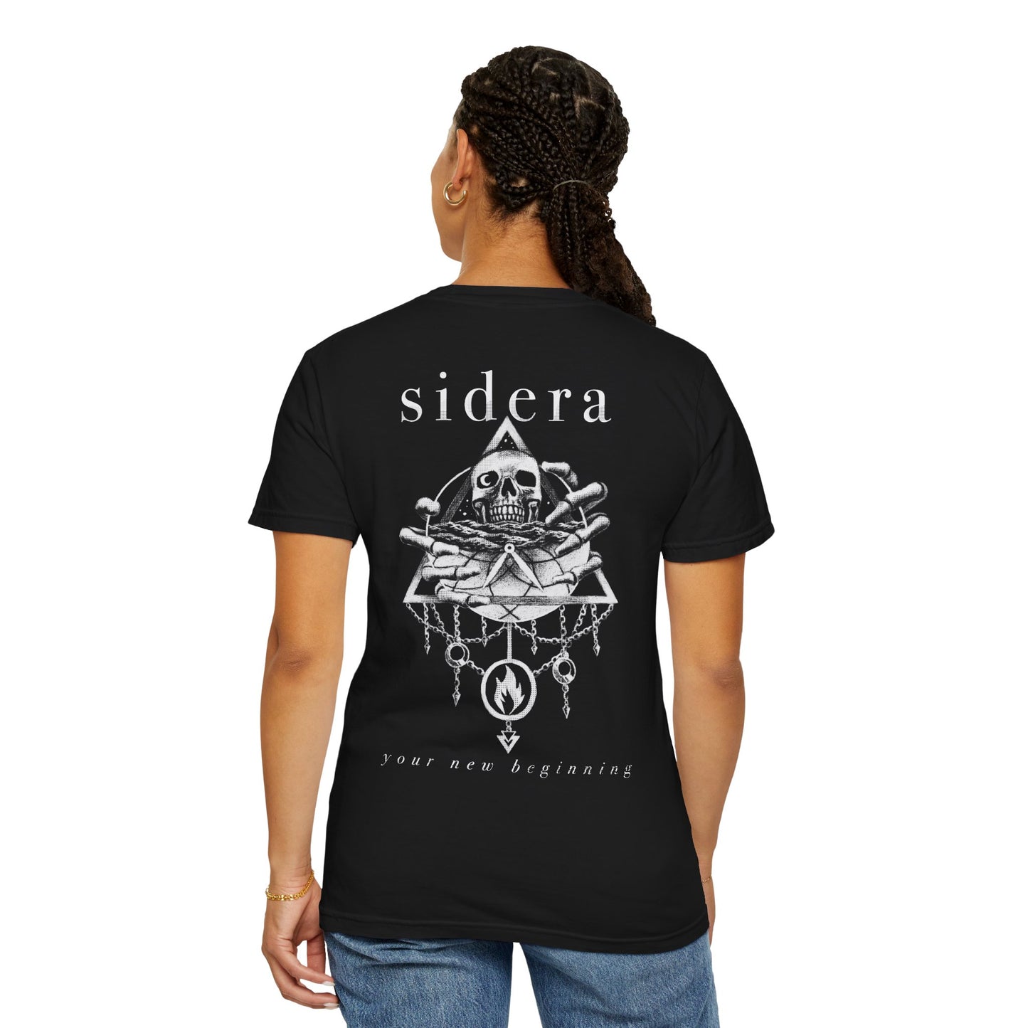 Sidera - "Your New Beginning" Skull & Flame Band Unisex Shirt