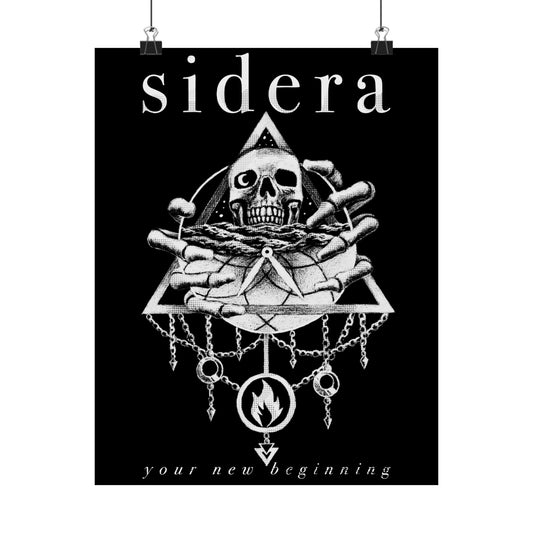 Sidera Artwork Poster - "Your New Beginning" Gothic Decor - Wall Art - Various Sizes