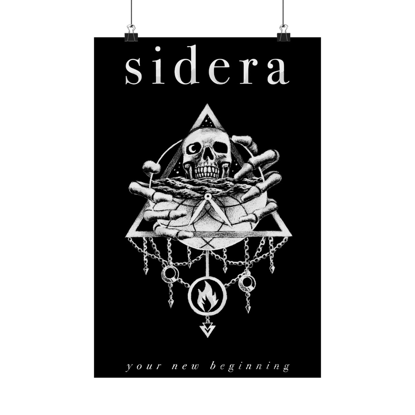 Sidera Artwork Poster - "Your New Beginning" Gothic Decor - Wall Art - Various Sizes
