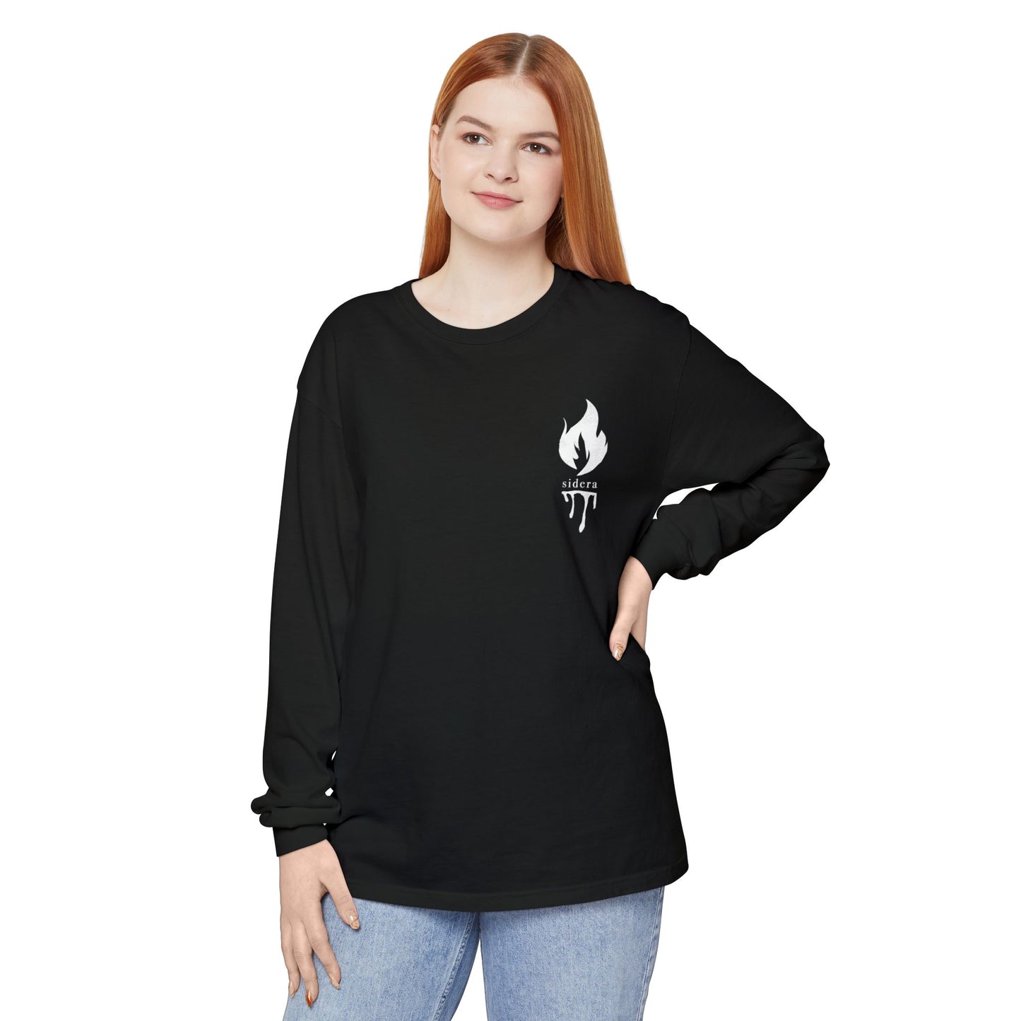 Sidera - "Your New Beginning" Skull & Flame Band Long-Sleeve Unisex Shirt