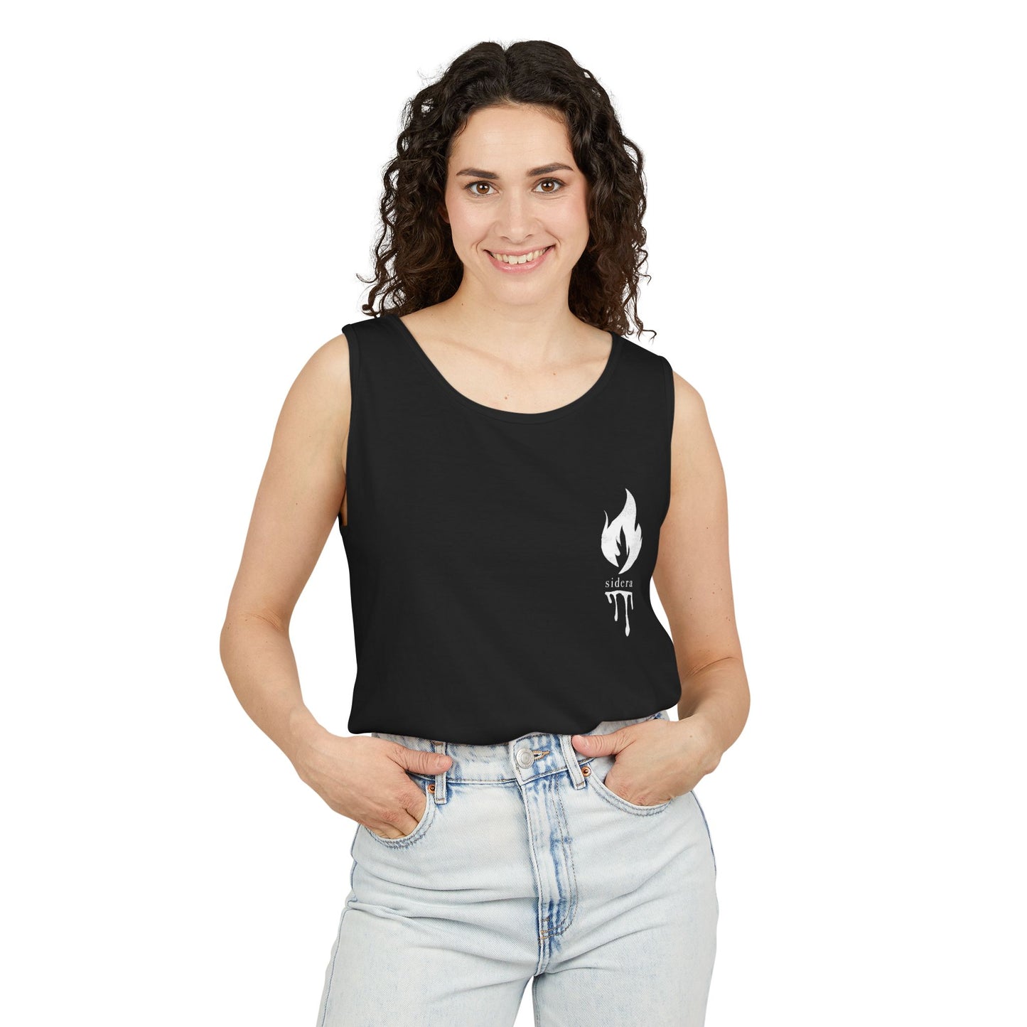 Sidera - "Your New Beginning" Skull & Flame Tank - Top - Unisex