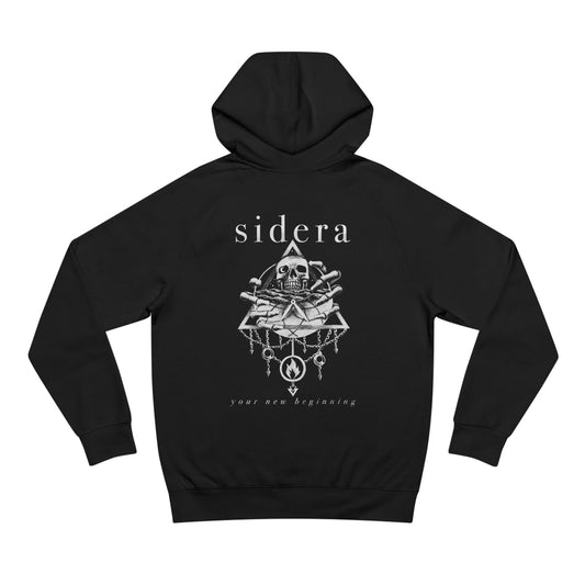 Sidera - "Your New Beginning" Skull & Flame Band Unisex Supply Hoodie