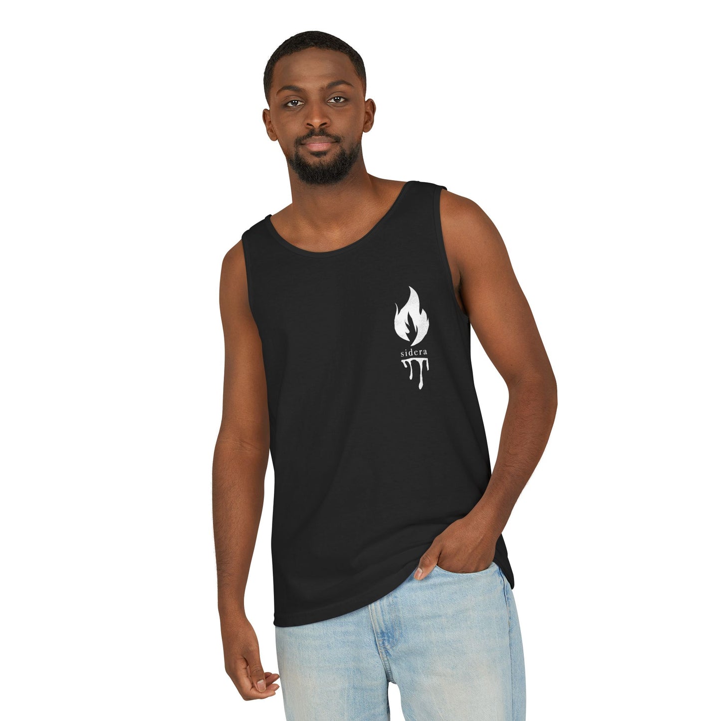 Sidera - "Your New Beginning" Skull & Flame Tank - Top - Unisex
