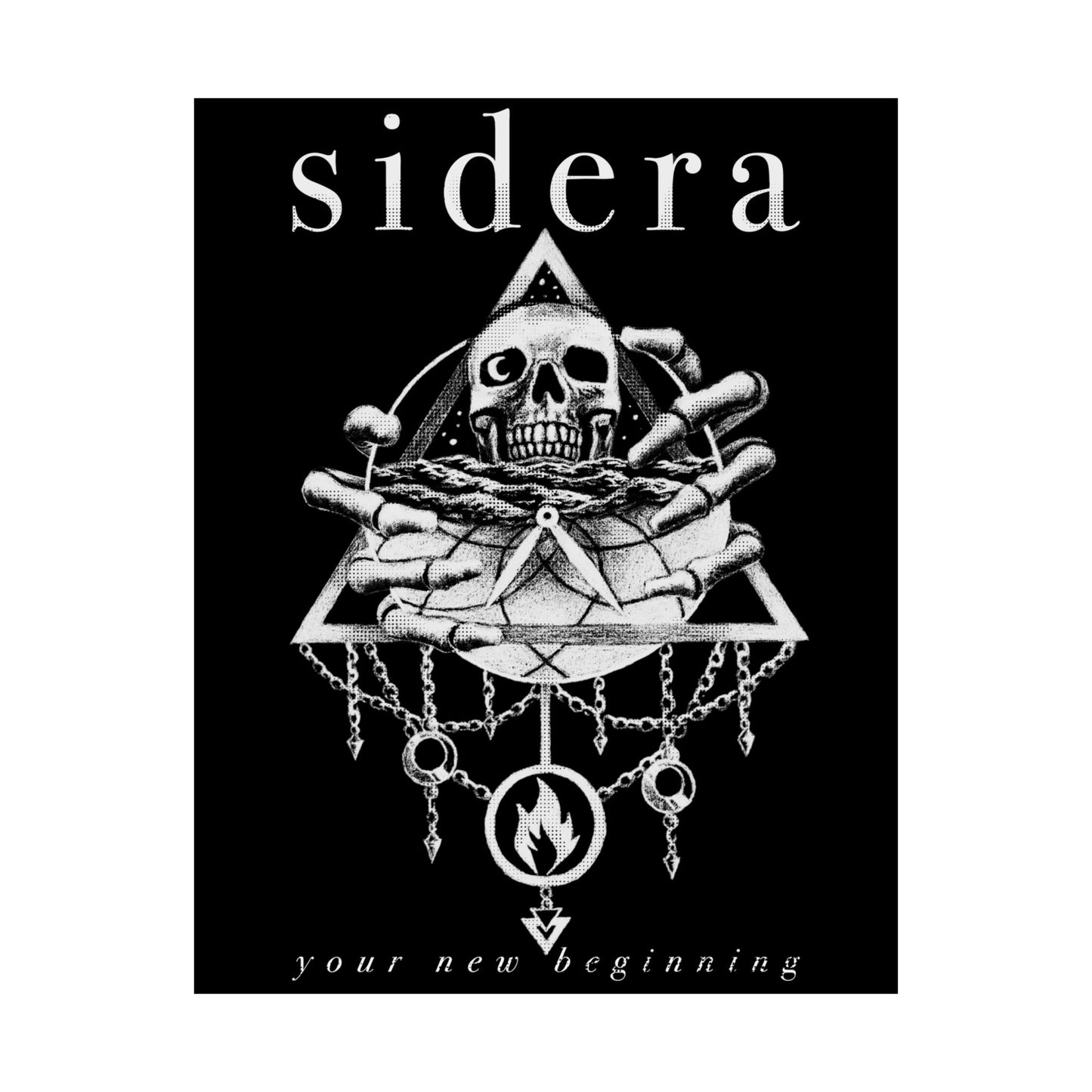 Sidera Artwork Poster - "Your New Beginning" Gothic Decor - Wall Art - Various Sizes