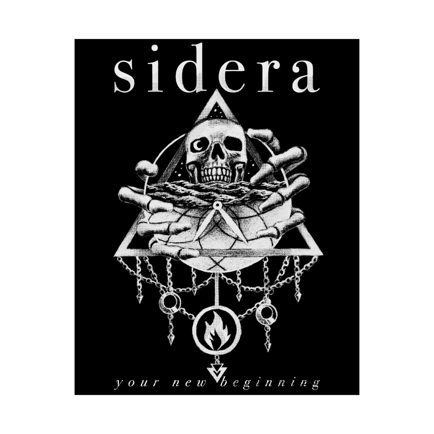 Sidera Artwork Poster - "Your New Beginning" Gothic Decor - Wall Art - Various Sizes