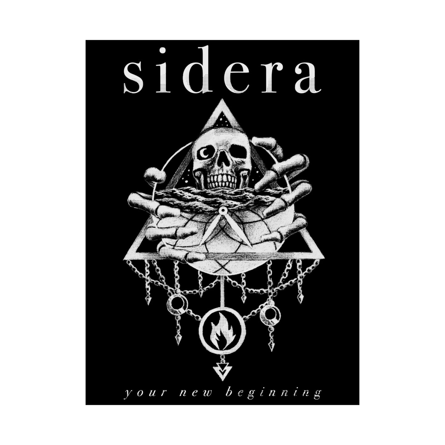 Sidera Artwork Poster - "Your New Beginning" Gothic Decor - Wall Art - Various Sizes